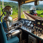 robot coming train